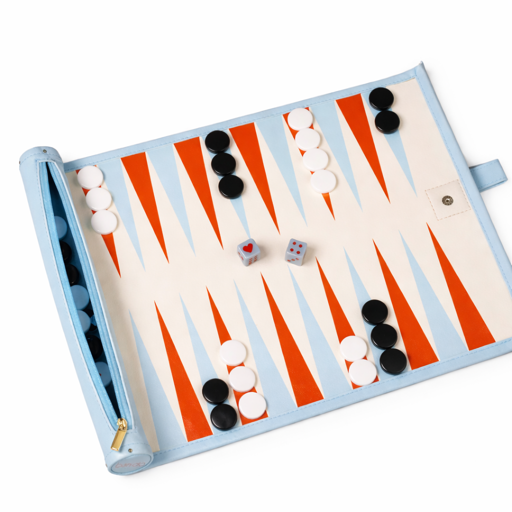 Lucky Roll Backgammon and Checkers Set